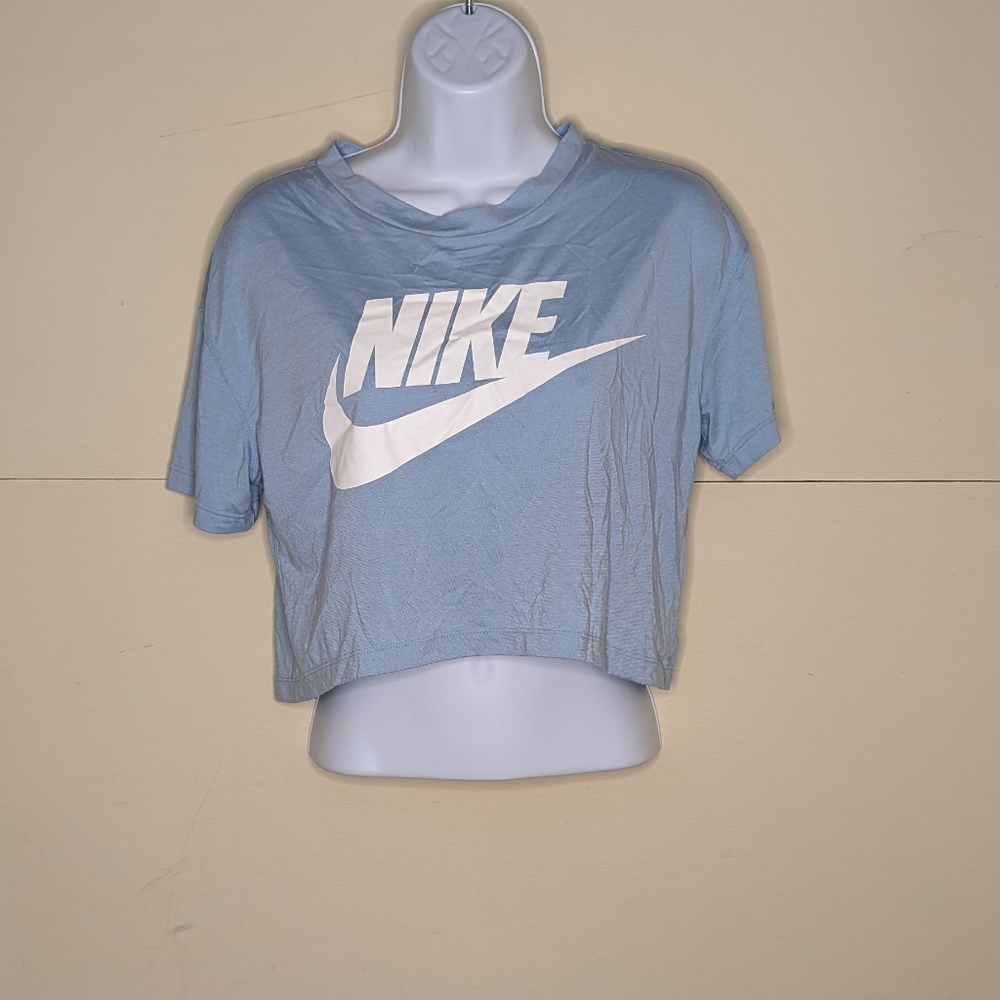 Nike Cropped Top Light Blue